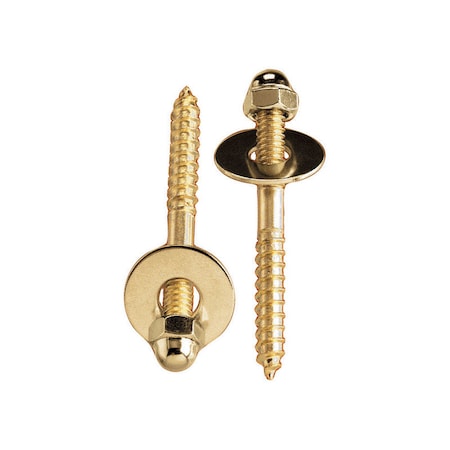Plumb Pak Plumb Pak Toilet Screw Set Brass PP835-151